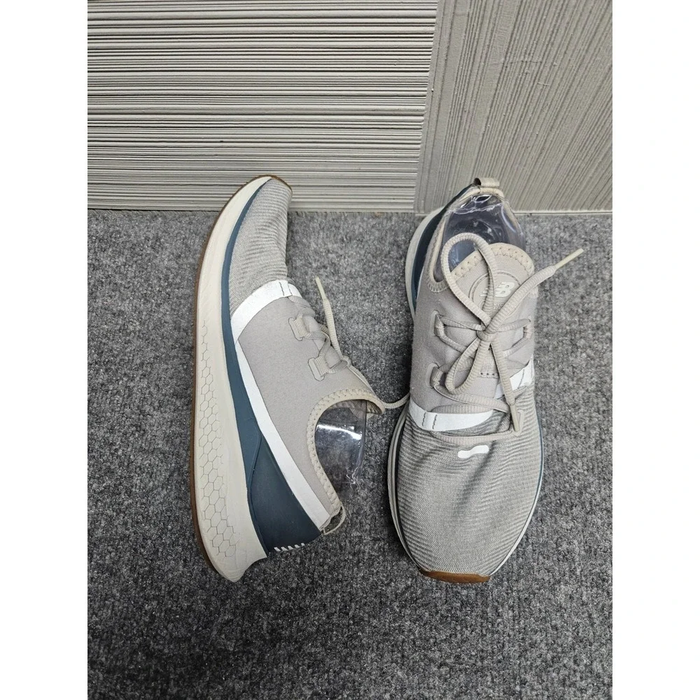 New Balance Fresh Foam Lazr V1 Men Athletic Shoe 9D Gray Knit‎ Lace Up Sneaker